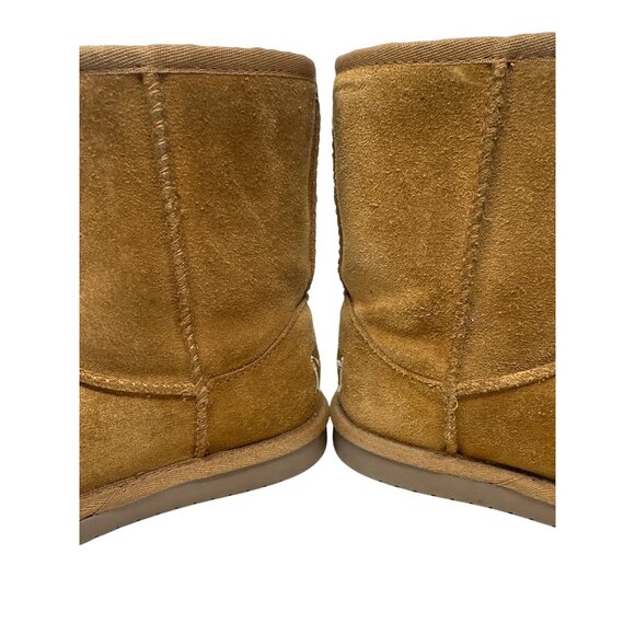 Koolaburra By Ugg Girls Victoria Chestnut Suede Boots With Bow Accents Size 1 - Picture 11 of 13